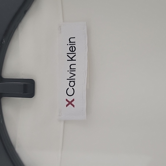 Calvin Klein White Large Shirt for Women with buttons and long sleeves - Picture 3 of 8